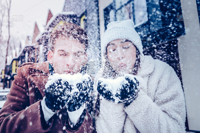 雪,伴侣,冬天,青年人,爱的,周末活动,寒冷,外套,婚姻,环境