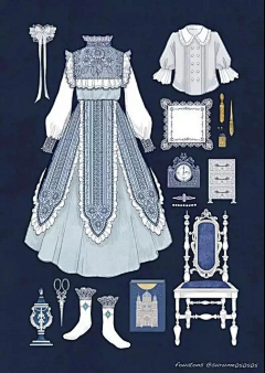 詁譩哋ヤ邂逅采集到插画服饰