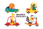 Animals & Cars. Vector Illustrations on Behance