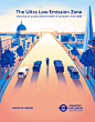 TFL Ultra Low Emission Zone : Illustrated Poster for TFL