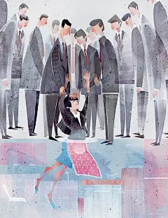 #王国作者推荐# 画师@Dola_Sun 喜欢用图形和纹理来创作插画，用视觉来传达想法。
王国传送门：O网页链接 ​​​​