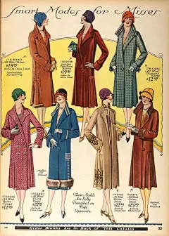 老插画！20世纪女装设计插图