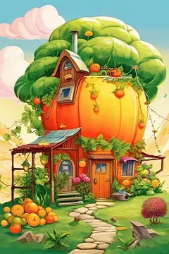 创意小房子胡萝卜屋童话屋