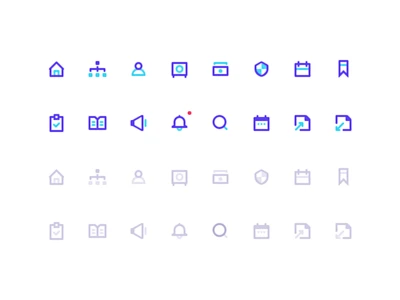 Management System Icons-花瓣网