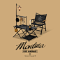 Montma美式黑化玩家露营桌收纳架户外桌椅套装折叠野营置物挂灯架-淘宝网