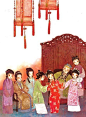 第二天中午，王夫人、宝钗、黛玉姐妹在贾母房中坐着，有人来禀告说：「史 大姑娘来了。」宝钗、黛玉忙起身相迎。青年姐妹，几个月不见，一旦相逢，自 然是亲密的。