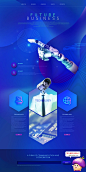 s1944未来科技感VR人工智能AI专题网站详情页首页模板PSD设计素材-淘宝网