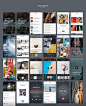 新鲜时尚的全功能APP UI KITs 套装sketch版下载