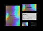 brand branding  identity design graphic design  Stationery Business Cards letterhead holographic minimal