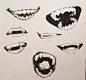 表情管理。。。。（牙齿和嘴巴的画法）
#绘画参考# #绘画素材# # ​​​​