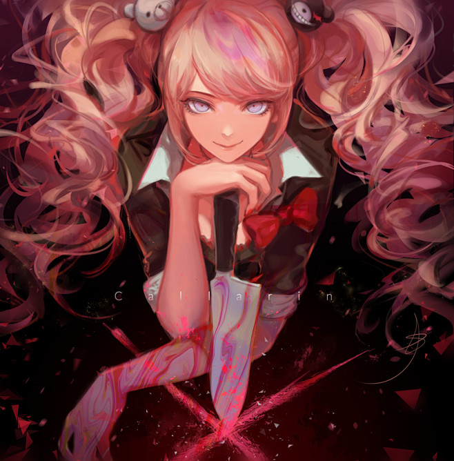 ダンガンロンパqueenofdespaircallarin的插画pixivenoshimajunko