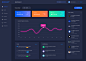 Analytics dashboard   dark version