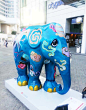 香港三大商场联合举行「大象巡游」展