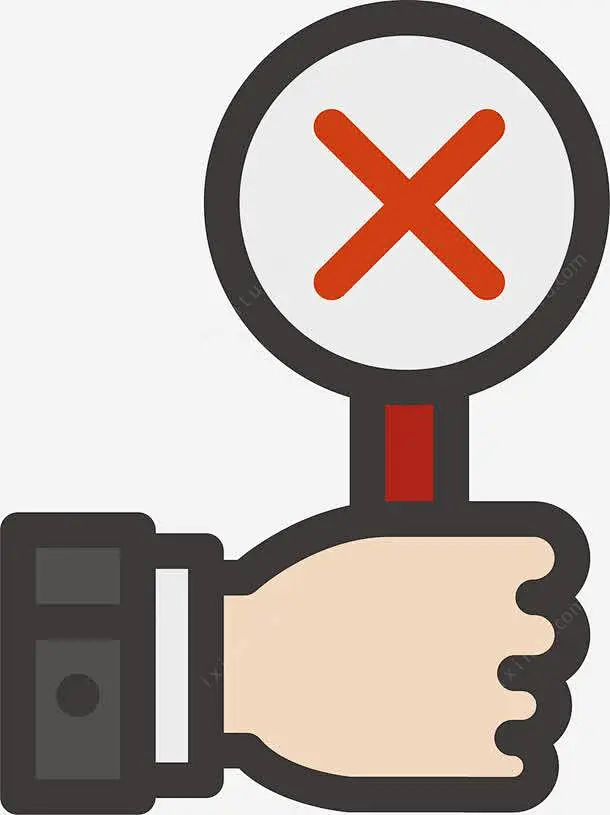 卡通打叉案高清素材 矢量 免费下载 页面网页 平面电商 创意素材 png素材-花瓣网