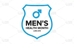 六月全国男性健康月健康教育计划。每年在美国庆祝。医学概念。护理和健康。海报、卡片、横幅和背景。矢量图