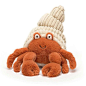 This is the fabulous Herman Hermit Crab by Jellycat, coming with a super soft orange body, a cream cordy roy shell and typical Hermit Crab features, his soft legs and claws have super stitchy joints, making him a perfect playmate for any adventure, land o