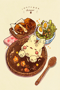 potato_77采集到M-美食插画