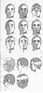 Male facial light study by CharlieKirchoff