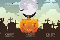 万圣节背景  - 源文件下载【酷图网】万圣节背景,万圣节壁纸,卡通,万圣节,西方传统节日,矢量图,