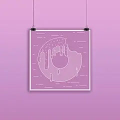 线性插画海报~很独特