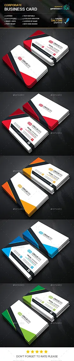 Corporate Business Cards Template #design Download: http://graphicriver.net/item/corporate-business-cards/12408930?ref=ksioks: 