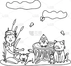 儿童,幸福,童年,动画片,白色人种,幼儿,婴儿,男孩,户外,白昼
