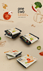 上海包装设计公司分享：一二味沙拉品牌插画与真实图像相结合的包装设计