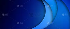 纸层蓝色抽象背景。曲线和线条用于横幅，封面，海报，壁纸，设计与文字空间