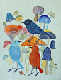 鸟之插画精选8600图丨小鸟平面绘画插画美术包装参考图片素材资料