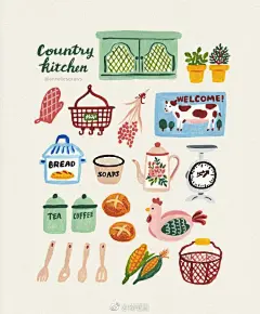 国外插画师笔下的手帐素材，简单的美好（ins：Annelies） ​​​​