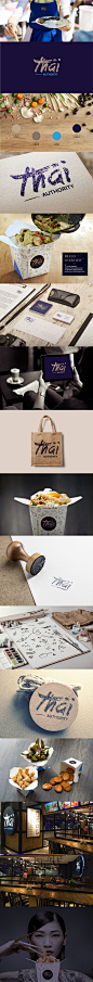 Awesome branding project from Thai Authority Restaurant on Behance by Agata Dondzik. #branding: 
