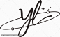 YL字母婚礼logo
