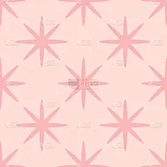 可爱的,四方连续纹样,绘画插图,砖地,星形,抽象,背景,矢量,多色的,圆点