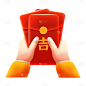 卡通感春节红包元素贴纸
