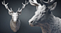 Deer Stag head sculpture. Solid 3D model. For CNC carving, 3d printing, mold making, Jewelry design: http://www.turbosquid.com/3d-models/deer-stag-head-sculpture-3d-obj/1052718/?referral=voronart