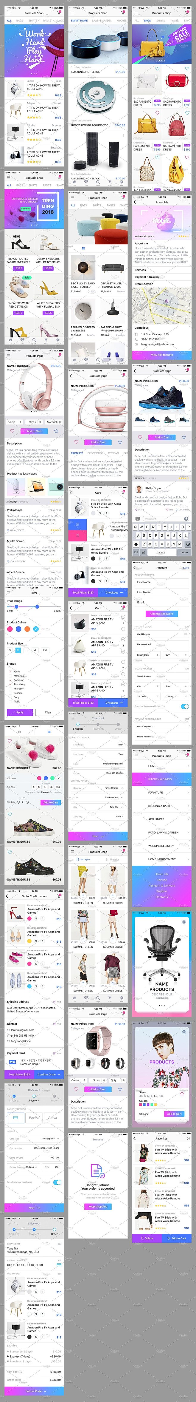 10套多主题移动手机APP UI kit...