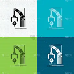 机件,工厂,计算机图标,手,直的,技术,现代,设备用品,自动化,包装