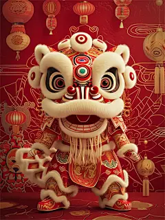 数字艺术财神爷插画财神爷雕塑泥塑雕刻