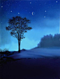 Blue Moon & Stars