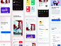 Uicn All illstrator detail feed app color clean ux ui design