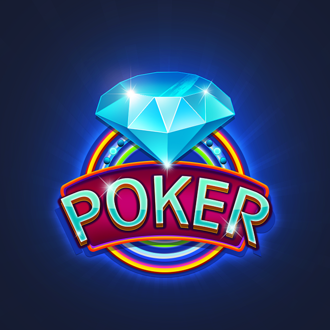 棋牌素材poker宝石扑克图标icon