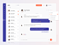  Chat Room color interface web ui app clean dashboard design dashboard ux inbox chat
