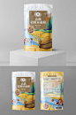 高筋小麦面粉粗粮农产品包装袋设计-众图网