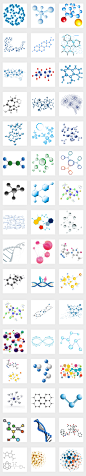 化学医疗生物基因科技化学分子png素材