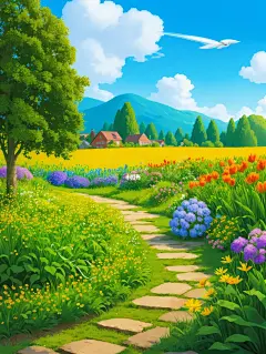 插画分享｜00后 没见过农村红砖老房子吧