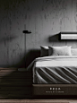 现代极简风卧室 - 效果图交流区-建E室内设计网