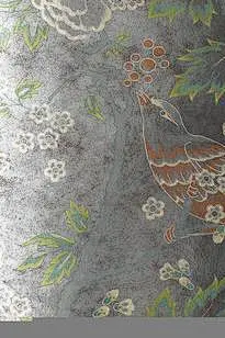 Anna French 英国进口墙纸花花鳥鳥壁纸 (金色/銀色鏡面)