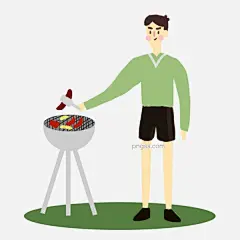 野餐烧烤的帅气男生图片大小6250x6250px 图片尺寸2.03 MB 来自PNG搜索网 pngss.com 免费免扣png素材下载！春游#弹琴#篝火派对#火堆#假日#郊游#卡通手绘#开心#烤火#旅游#美食#秋游#手绘#
