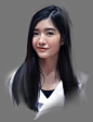 环肥燕瘦的美女头像 泰国画师Tanakit Boukom作品 103P