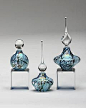 Cherry Blossom Perfume Bottles: Blue: Bryce Dimitruk: Art Glass Perfume Bottle | Artful Home